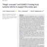 “Magic concepts” and USAID: Framing food systems reform to support the status quo